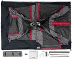 CORE 10 Person Instant Cabin Tent with LED Lights | Lighted Pop Up Camping Tent with Easy 2 Minute Camp Setup | Portable Large Family Cabin Multi Room Tents for Camping