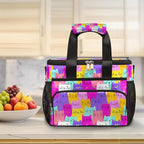 Pardick Colorful Animals Cat Cute Soft Cooler Bag Insulated Lunch Box for Men & Women, Large Leakproof Lunch Bag Portable Beach Cooler for Work, Picnic, Road Trips,Fishing, Travel, Camping,A-15