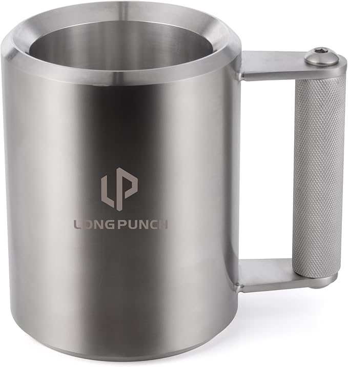 Heavy Mug 10KG/22LB 14 oz, Stainless Steel Overweight Dumbbell Cups, Fitness Sports Water Cup, Funny Beer Mug, Gym Workout and Coffee Enthusiast Gift, Prank Gift
