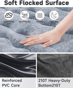 Umbrauto Inflatable Truck Bed Air Mattress for Full Size Short Truck Beds, 5.5-5.8ft, with Pump & Carry Bag. Perfect for Outdoor Adventures