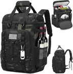 Tactical Cooler Backpack - 42 Cans Backpack Coolers Insulated Leak Proof for Men Adults, Soft Cooler Insulated Backpack for Lunch, Work, Camping, Hiking, Picnic, Beach & Travel