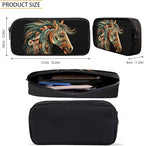 3 PCS Tribal Horse Backpack for Teen Boys 17 Inch Large Capacity Boys Bookbag Age 8-10 Lightweight Teens School Backpack with Lunch Bag for Elementary School Travel Hiking Rucksack