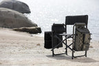NCAA LSU Tigers Fusion Camping Chair with Side Table and Soft Cooler - Beach Chair for Adults - Lawn Chair
