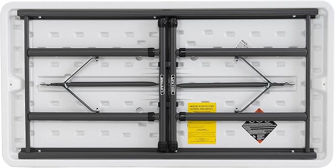 Lifetime Commercial Height Adjustable Folding Utility Table, 4-Foot