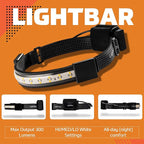 | LED Headlamp, 300 to 500 Lumens, Spot Light Mode and Red Light Modes Available On Select Models - Perfect for Camping Running Biking Fishing Construction