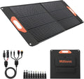100W Portable Solar Panel for Power Station, Compatible with Jackery, Ecoflow, Bluetti, Anker and More Portable Power Stations, Weatherproof for Camping, RV, Emergency Power (100W)