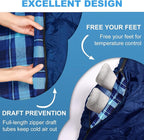 XL Queen Size 2 Person Double Sleeping Bag for Adults, Lightweight Compact with Flannel Liner & Thermolock Draft Tube, Machine Washable All Season Camping Travel