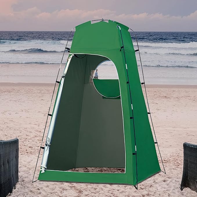 Camping Tent,Shower Tent, Pop Up Toilet Tent Shower Privacy Tent for Changing Dressing Room Beach Fishing Hiking Portable Outdoor Toilet Shelter Tent