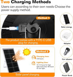 Solar Chicken Coop Light with Timer | Three-Color Dimmable LED, IP66 Waterproof Hanging Ceiling Pendant Light Suitable for Poultry Farms,Coops,Patio,Camping,Garage etc