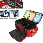 Portable First Aid Bag for Nurses Doctors,Rolling EMT with Wheels, Large Capacity Emergency Medical Backpack, Multi-Pocket Design, for Outdoor Hiking, Backpacking, Camping, Traveling