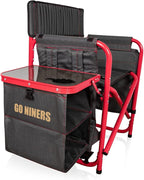 Picnic TIME NFL Unisex-Adult NFL Fusion Camping Chair with Side Table and Soft Cooler, Beach Chair for Adults, Lawn Chair