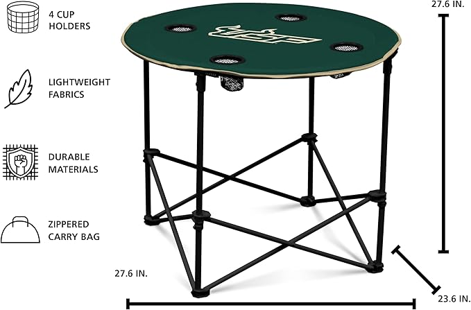 Logo Brands Officially Licensed NCAA Unisex Round Table, One Size, Team Color