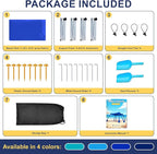 Beach Tent Sun Shelter UPF 50+,10x10 FT Beach Canopy Tent Sun Shade,Pop Up Beach Canopy with 8 Sandbags,Outdoor Beach Shade for Camping Trips, Fishing, Backyard Fun Picnics (Royal Blue)