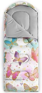 Axolotl Blue Gamepad Sleeping Bag,Waterproof Lightweight Gaming Sleeping Bag Game Console Camping Bag for Boys Teens,Warm and Cool Weather Green Portable Sleeping Bag for Camping Outdoor Indoor