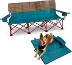 Kelty Lowdown Couch - 3 Person Capacity Camping Chair, Extra Large and Sturdy Bench for Campsites, Soccer Games, and Backyard Parties