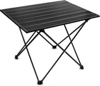 Folding Camping Table – Ultralight Aluminum Portable Table for Camping, Hiking, Backpacking, Picnic, Beach, BBQ – Compact Lightweight Collapsible Travel Side Table for Outdoor, RV, (2)