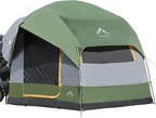SUV Tent for Camping, Waterproof PU3000mm Spacious Double Layer Design for 5-8 Person, Includes Rainfly and Storage Bag, 8FT L x 8FT W x 7.2FT H Green