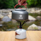 Alocs 1.4L Kettle Teapot, Portable Camping Coffee Pot, Hard-Anodized Aluminum Camping Kettle, Compact Tea Kettle for Stove Top, Outdoor, Hiking, Camping, Picnic and Traveling