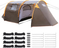 Generic Oxford 2-Person Backpacking Tent Windproof 4 Season Tent Rainproof Waterproof Tent for Camping Hiking Cycling