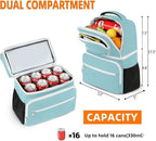 MATEIN Cooler Backpack, 26 Cans Insulated Lunch Backpack for Men Women, Leakproof Double Layer Lunch Cooler Bag Lightweight Soft Lunch Backpack with Cooler Compartment, Beach Camping Hiking Beer Gifts