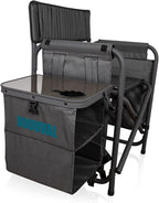 Picnic TIME NFL Unisex-Adult NFL Fusion Camping Chair with Side Table and Soft Cooler, Beach Chair for Adults, Lawn Chair