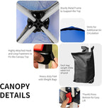 Tangkula Outdoor Pop-up Canopy Tent, 6.6 x 6.6 FT Height Adjustable Commercial Instant Canopy w/Portable Roller Bag, 4 Weight Bags, Outdoor Camping Sun Shelter for Camping, Party