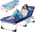 LILYPELLE 3in1 Sun Tanning Chair with Mattress, Heavy Duty Lounger Chairs with Face Arm Hole, Removable Pillow, Outside Chaise Lounge Chair for Sunbathing, Patio, Poolside, Lawn, Beach