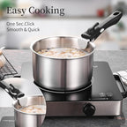 Inqibee Tri-Ply Stainless Steel Cookware Set with Detachable Handle, Removable Handle Pots and Pans Set 6pcs, Induction Kitchen Cooking Set for Home & RV Camping, Dishwasher and Oven Safe