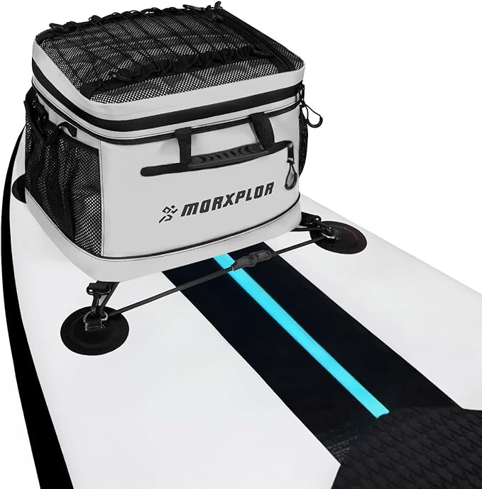 Waterproof PVC Material Paddleboard Cooler Deck Bag,40 cans Sup Deck Cooler Bag,Cooler Bag for Paddleboard,Lunch Box Cooler Insulated Bag,Camping Cooler Bag,Kayak Cooler Bag