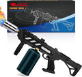 Powerful Propane Torch Gun, Kitchen Grill Torch with Detachable Design, Adjustable Flamethrower Torch Burner for Searing Steak, BBQ, Welding, Camping Charcoal Lighter(Tank Not Included)