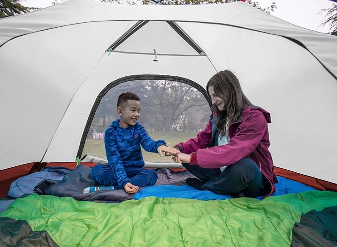 KAZOO 2／4 Person Camping Tent Outdoor Waterproof Family Large Tents 2/4 People Easy Setup Tent with Porch Double Layer | Outdoor, Waterproof, Family, Large, Tents, Easy Setup