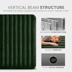 Intex 64109E Dura-Beam Standard Prestige Air Mattress: Fiber-Tech – Queen Size – 10in Bed Height – 600lb Weight Capacity – Pump Sold Separately
