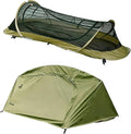 Waterproof Ultralight Backpacking bivy Tent | Freestanding 1-Person Tents for Camping/bivy/Hiking |，pop up Tent, Mosquito-Proof Outdoor Shelter