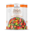 Simple Kitchen Dehydrated Red & Green Bell Peppers – 153 Servings for Family Meal Prep, Survival Canned Food, Gluten Free & Freeze Dried Bell Peppers for Camping Meals, Backpacking & Hiking, #10 Can