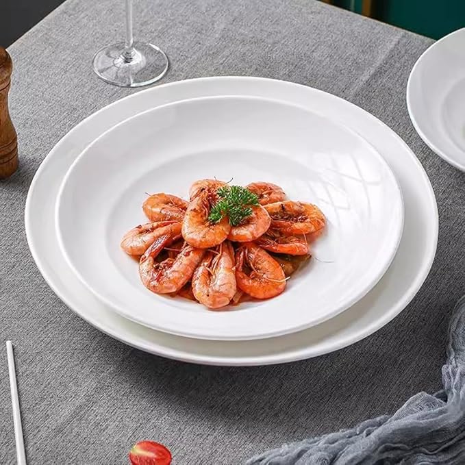 Camping Plates Dish Plate Tableware Hotel Commercial Creative Cold Dish Plate Stir-Fry Plate Ceramic Salad Bowl Fruit Bowl Decorative Plate