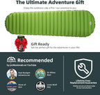 Gear Doctors ApolloAir 5.2 R-Value [17oz] Ultralight Insulated Inflatable Camping Sleeping Pad — Backpacking Sleeping Pad — Camping Mattress Compact Lightweight for Hiking—Air Mattress for Backpacking