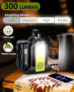 350W Power Inverter for Ryobi 40v Battery, 2-Ports DC 40V to AC 110-120V Battery Inverter with 3 USB-A Port, 1 USB-C Port,300lm LED Light for Outdoors Camping Travel Hunting Emergency(Tool Only)