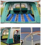 Family Tunnel Tent Large Dome Tent with Extra Large Sleeping Compartments and Vestibule Camping Hiking Tent for Family, Festival, Mountaineering