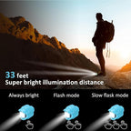 RAHAN Rechargeable Headlights Compatible with Croc, 2pcs Flashlight Clog Charm Attachment Accessories for Shoe, Hands-Free Night Light, Novelty Shoe Lights for Camping, Blue