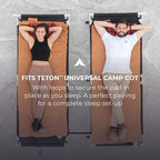 Teton Outfitter Canvas Camping Pad, Comfort Infused Sleeping Pad, Glamping Level Comfort with a Cloud Like Mattress, Perfect with Outfitter Camp Cots