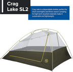 Big Agnes Crag Lake SL2 & SL3 | Three Season, Freestanding, Sustainably-Produced Superlight Tent