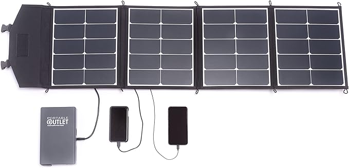 18V 60W Solar Panel Charger for 160UPS CPAP Battery, Cell Phones, Laptops & Other USB Electronic Devices