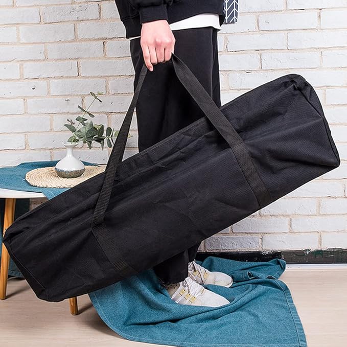 BBQ Tool Storage Bag,Oxford Grill Tool Carry Bag, Waterproof Outdoor Picnic Cooking Tools Bag Carry Bag for Camping Car Trip Outdoor Camping (Black,Size:24.41x 5.12 x 9.45inch)