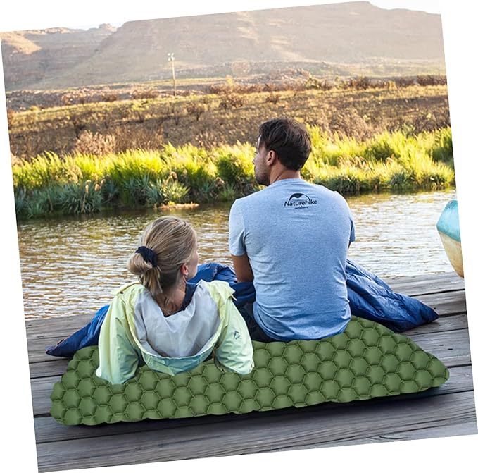 Backpacking Air Mattress Inflatable Tent Pad Waterproof Sleeping Cushion Compact Camping Pillow for Hiking Family Camping