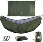 AYAMAYA Single & Double Hammock Underquilt Full Length Big Size Under Quilts for Hammocks, Camping Backpacking Essential, Winter Cold Weather Warm UQ Blanket Bottom Insulation