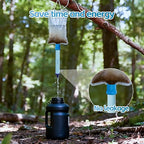 6 Pcs Water Filter Coupling Compatible with LifeStraw, Easy Drinking & Sharing, Unique Thread Fits 28mm Water Bottles & Bags, Portable Adapter Kit for Water Filtration System, Hiking Gear