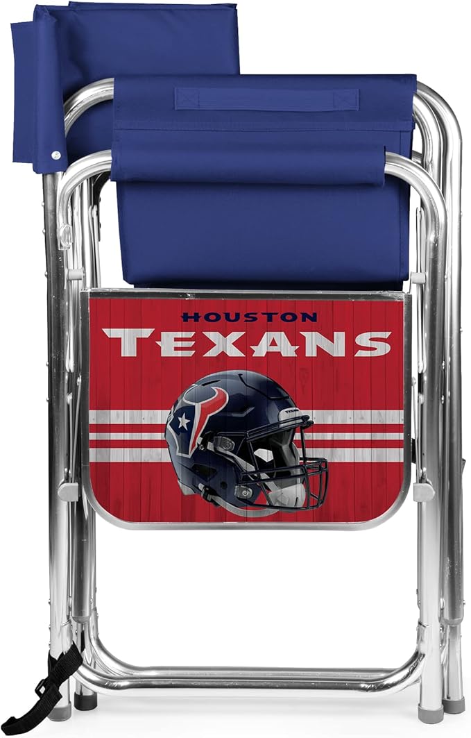 Picnic TIME NFL Unisex-Adult NFL Sports Chair with Side Table, Beach Chair, Camp Chair for Adults