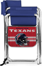 Picnic TIME NFL Unisex-Adult NFL Sports Chair with Side Table, Beach Chair, Camp Chair for Adults