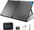 ACOPOWER 100Watt 12 Volt Portable Solar Panel with Waterproof 20A Charger Controller Foldable Solar Panel Kit Monocrystalline for Camping, RV, Black
