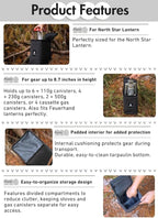 CAMPINGMOON Camping Gear Lantern Storage Case T-8,T-9